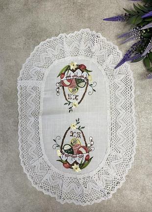 Салфетка пасхальна на кошик 45*30 см