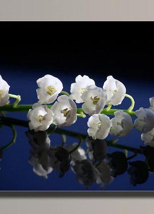 "ландыши" картина на холсте для интерьера 89, 54