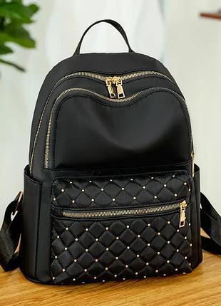 Женский рюкзак стильный черный нейлоновый balina