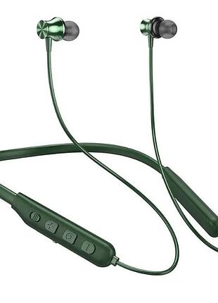 Беспроводные наушники для спорта hoco es64 easy sports зеленые