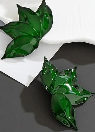 Сережки біжутерія кольорові пелюстки