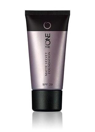 Стойкая матирующая тональная основа c spf 20 the one matte velvet естественный беж - 31591