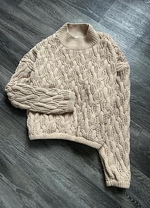 Шикарний молочно бежевий светр мягкий як облачко