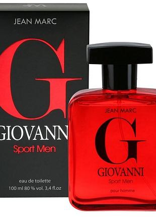 Jean marc туалетная вода мужская giovanni sport 100 ml