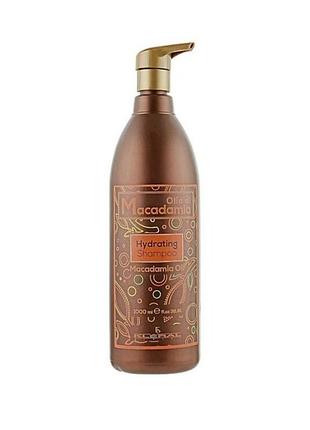 Шампунь увлажняющий для волос kleral macadamia oil с маслом макадамии для сухих волос 1000мл