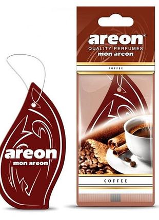 Освежитель воздуха areon сухой лист "mon" coffee/кофе