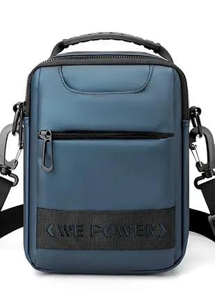 Мужская удобная повседневная компактная сумка месенджер на плечо we power