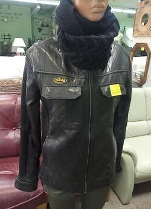 Оригинальная кожаная куртка von dutch art.98234. сток из нижочки! (160080)