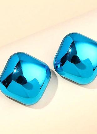 Сережки женские бирюзового цвета