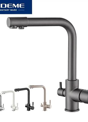 Смеситель кухонный уценка ledeme (серебро), amazon, германия