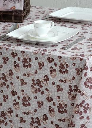 Скатерть белорусская 145х180 кофе хлопок