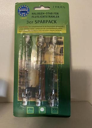 Euro tools light 300 r7s лампа галогенна 3er pack