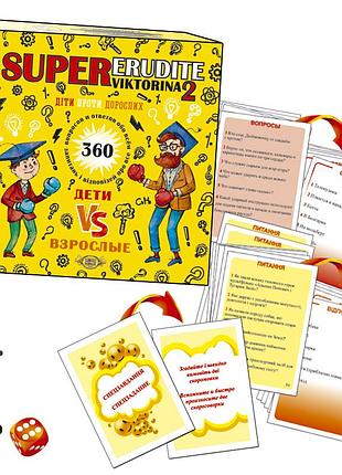 Игра мастер super эрудит. викторина-2. дети против взрослых (мкн0701)