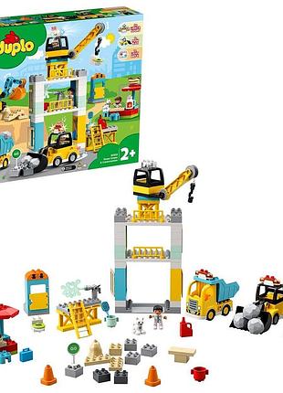 Lego duplo town tower crane & construction башенный кран на стройке (10933) конструктор новый!!!