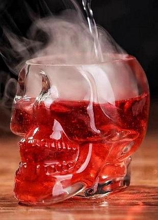 Стеклянная рюмка череп 100 мл