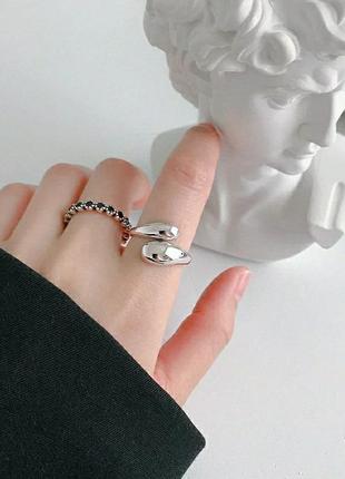 Кольцо серебро 925 покрытие тренд минимализм колечко каблучка кільце