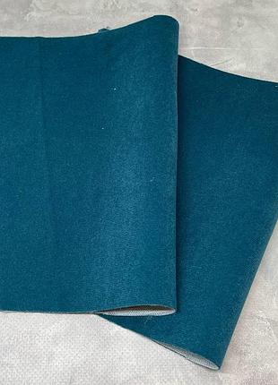 Штучна замша (тканина) - відтінок бірюзовий , розмір 19*32 см, бірюзовий