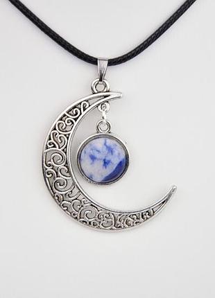 Кулон полумесяц содалит арт. 06