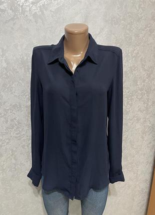 Темно синя сорочка