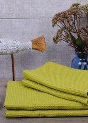 Полотенце для кухни вафельное 50*85 см фисташка