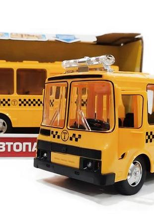 Машинка пазик маршрутное такси 9714е желтый