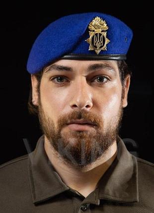 Берет нгу капля васильковый полный комплект xxl / 61-62