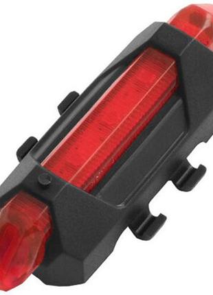 Велофара велосипедный фонарь задний габаритный маячoк dc-918 с аккумулятором красный