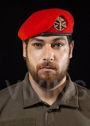 Берет артилерії зсу крапля червоний xxl повний комплект / 61-62