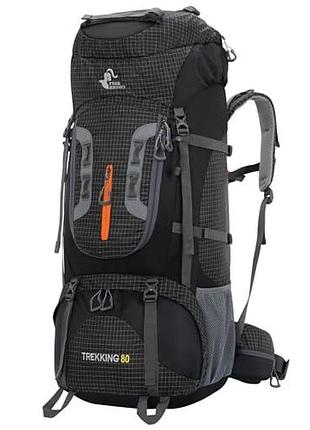 Водонепроникний туристичний рюкзак bseash 80l з дощовиком, легкий рюкзак для спорту