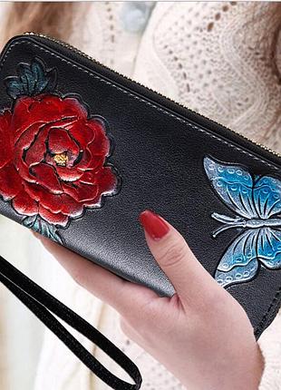 Жіночі гаманці натуральна шкіра комбінований( 3265 )