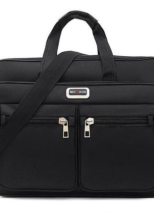 Сумка чоловіча нейлонова чорний( 0610 )