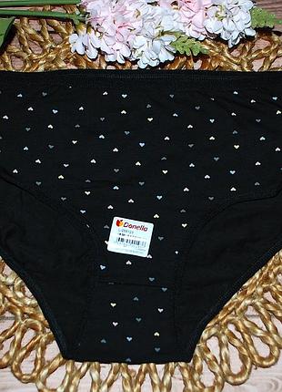 Трусики высокая посадка л donella донелла брифы макси батал сердечки