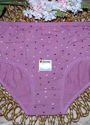 Трусики висока посадка л donella донелла брифи максі батал сердечки