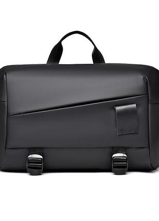 Сумка чоловіча через плече mackros 2198 сумка месенджер колір чорний