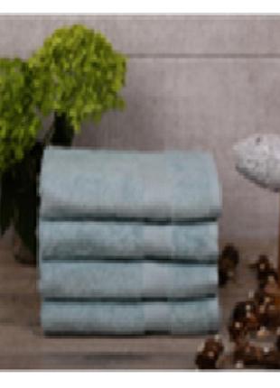 Полотенце махровое aisha 50*100 (бордюр chess) пл. 440 гр/м2 ментоловый
