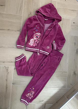 Костюм велюр 116 размер пони единорог