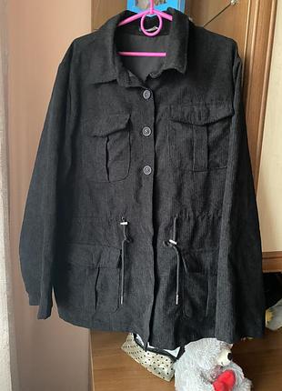 Куртка-сорочка з куліскою на таліі