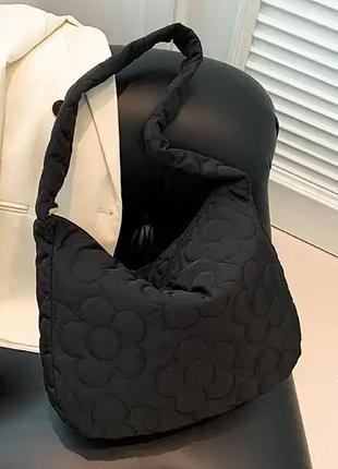 Женская сумка polo стеганая черная