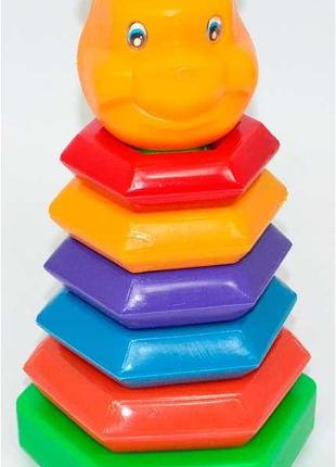 Игрушка пирамида-качалка "медведь" 13150 (18) "m-toys"