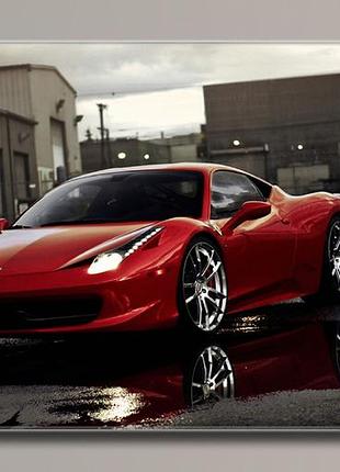 "ferrari" картина на холсте для интерьера 91, 54