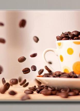 "кофейные зерна" картина на холсте для интерьера 91, 54
