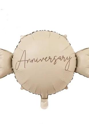 Фольгированный шар конфета кремовая 69*50см