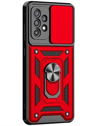 Ударостійкий чохол camshield serge ring для samsung galaxy a32 4g червоний