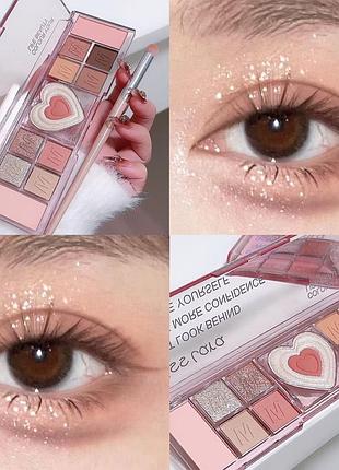 Палитра теней и румян 12 оттенков в стиле kpop аниме 01