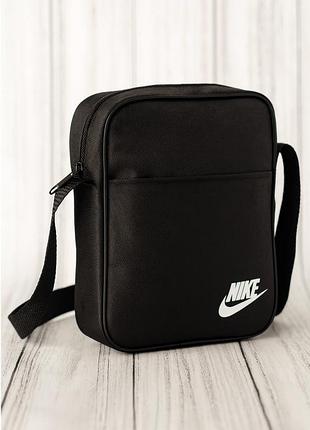Барсетка nike черная мужская (сумка через плечо )