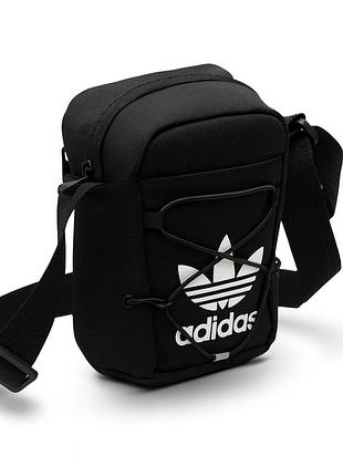Барсетка adidas маленькая черная мужская (сумка через плечо )