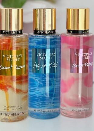 Набор парфюмированых спреєв для тела виктория сикрет/victoria's secret 250 мл