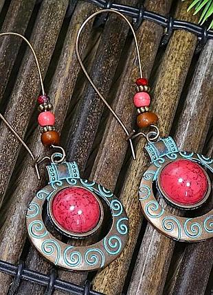 ​сережки біжутерія підвіски у стилі бохо