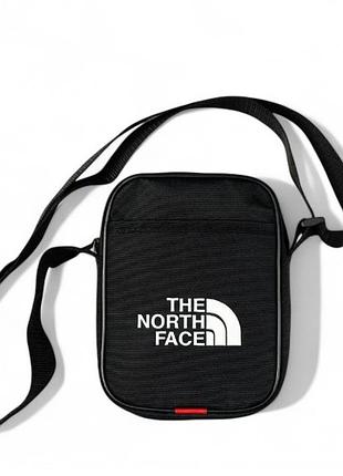 Барсетка the north face маленькая черная мужская (сумка через плечо )