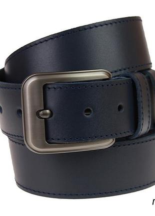Ремень кожаный джинсовый одна строчка sullivan rmk-71(8) 115-150 см синий